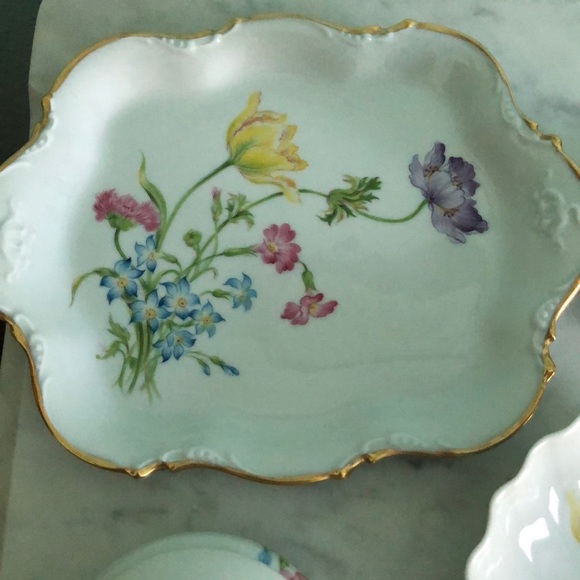 ROCHARD Limoges 5 piece set - Picture 2 of 5